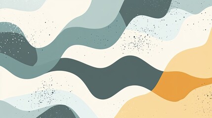 Poster - A minimalist abstract background using negative space and a limited color palette for a clean, modern look.