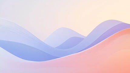 Poster - A minimalist abstract background with simple lines and soft gradients, evoking a sense of tranquility.