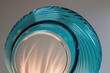 © Michael - Stunning Curved Aqua Glass Design Showcasing Soft Radiance and Dynamic Light Effects