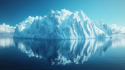 Huge iceberg in the ocean