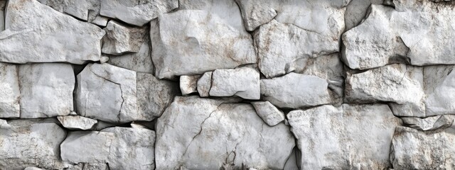Poster - 3D rendering of a grunge marble stone wall