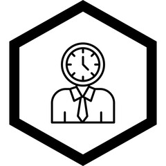 Poster - Clock Vector Icon Design