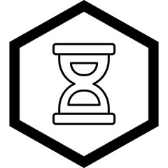 Poster - Hourglass Vector Icon Design