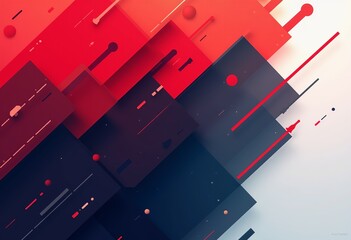 Poster - Dynamic Geometric Banner Background with Vibrant Colors | Abstract Shapes and Lines | Modern Design