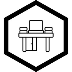 Poster - Workplace Vector Icon Design