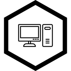 Poster - Computer Vector Icon Design