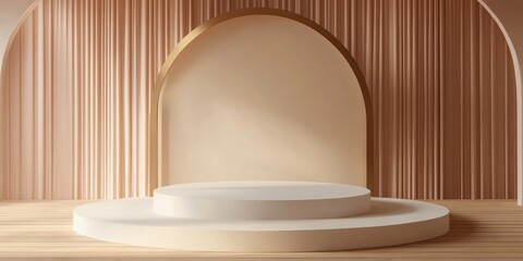 Aufkleber - Abstract podium mockup for an award ceremony 3D render