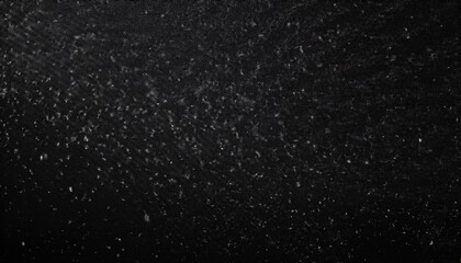 Wall Mural - nocturnal snowfall: textured white grain and dust against black