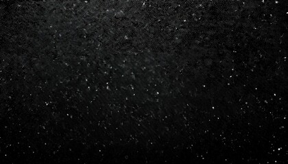 Wall Mural - nocturnal snowfall: textured white grain and dust against black