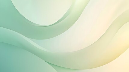 Poster - Soft Green Gradient with Smooth Light Transitions for Clean and Minimalist Design Concept