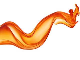 a close up of a wave of orange smoke