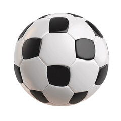 a black and white football ball