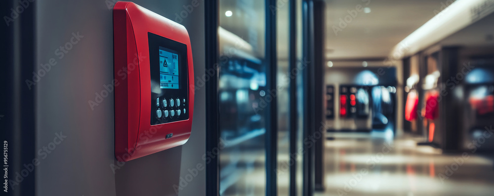 Modern fire alarm control panel in sleek design, enhancing safety in ...