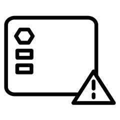 Poster - Sensor Alert Fire Line Icon