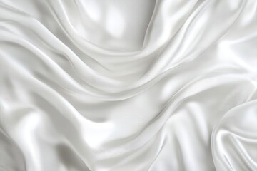 Poster - Elegant white satin fabric