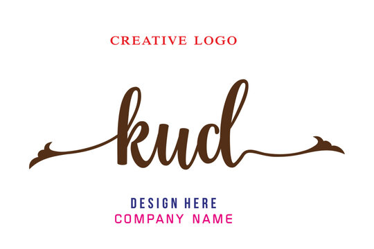 KUD  lettering logo is simple, easy to understand and authoritative