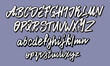 © дима селиванов - Hand drawn vector alphabet isolated. Decorative artistic font.