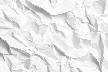 Sticker - White crumpled paper texture