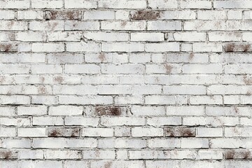 White brick wall texture