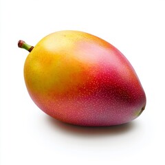 Wall Mural - Ripe mango fruit isolated on white background.