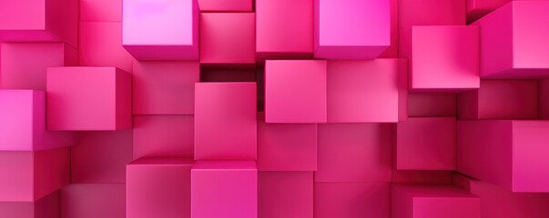 Magenta minimalistic geometric abstract background with seamless dynamic square suit for corporate, business, wedding art display products 