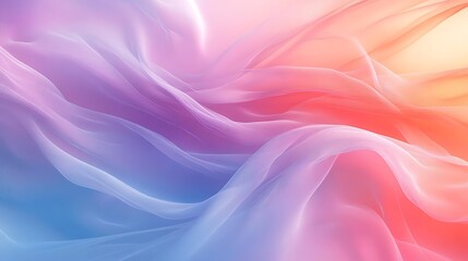 Canvas Print - Abstract Background with Colorful, Flowing Fabric