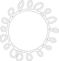 Wall Mural - Hand drawn summer sun icon, sunshine