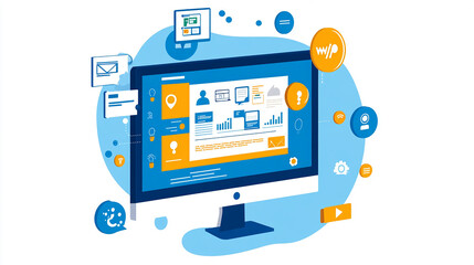 Wall Mural - Customer relationship management (CRM) systems help businesses maintain detailed records of interactions with clients. By analyzing customer data companies can personalize their marketing efforts