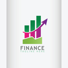 Wall Mural - finance accounting logo vector illustration 