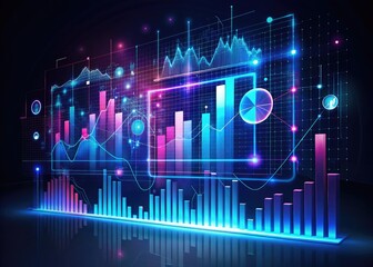 Aufkleber - Futuristic Data Visualization