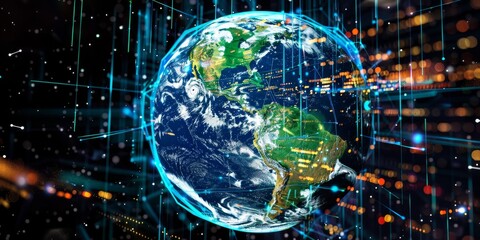 Poster - Holographic representation of global weather patterns and climate change data