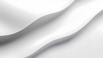 Wall Mural - Minimalistic White Paper Backdrop with Soft Light Creases and Folds