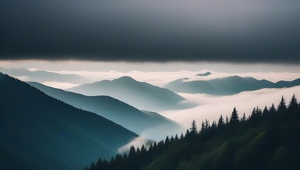 Wall Mural - panorama of the mountains