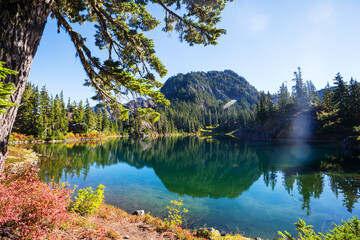 Wall Mural - Mountains lake