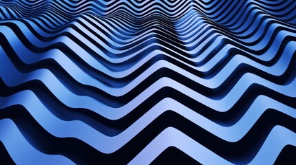 Canvas Print - A zigzag background with a 3D effect, creating depth and dimension.