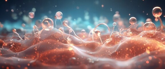 abstract background with liquid and