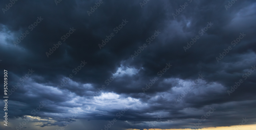 Bad or moody weather sky and environment. climate change. carbon ...