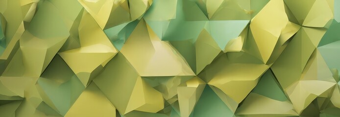 abstract green background with triangulars