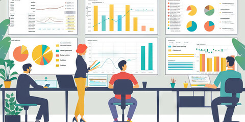 Investor Relations Presentation: Serious color scheme and clean layout present financial data, including income statements, balance sheets, and cash flow statements.