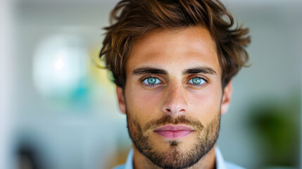 Poster - Closeup Portrait Caucasian Handsome Busines