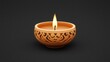 © WinThing - Decorative diya holders, intricate designs, 3D illustration