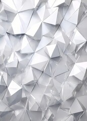 Wall Mural - abstract 3d silver background with many triangles