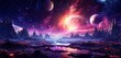 © Nipon - space scene with planets and nebulas