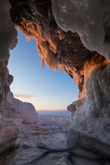 ice cave on lake baikal