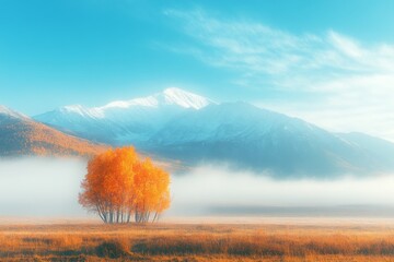 Wall Mural - Carpathian, Ukraine, Europe. Beauty world with autumn trees.