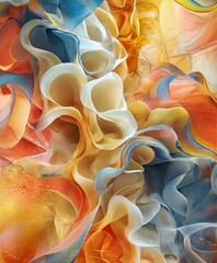 Wall Mural - close up colorful abstract painting