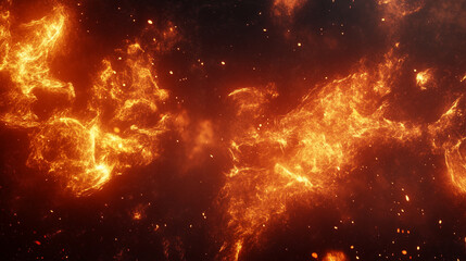 Wall Mural - fire texture background