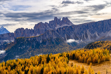 Canvas Print - cinque torri