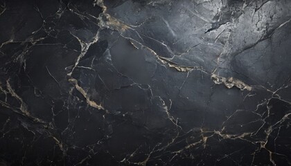 Wall Mural - black marble texture background