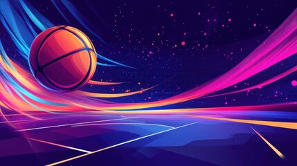 Poster - Basketball in Motion